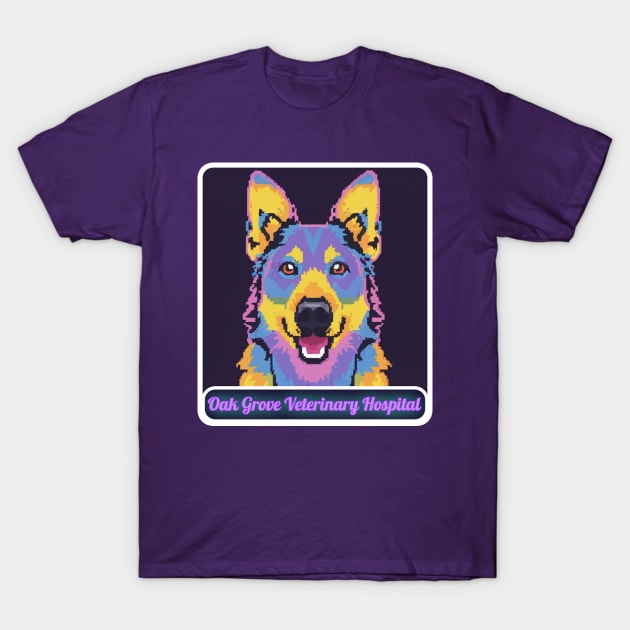 Oak Grove Veterinary Hospital Dog T-Shirt by Encino